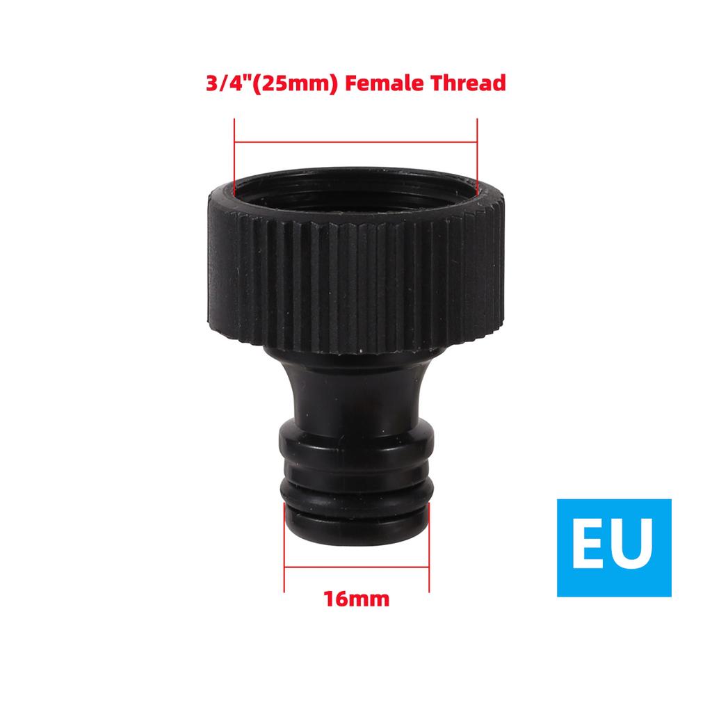 2 Sets EU/US Standard 3/4" Male & Female Thread Quick Joint 16mm Fast Connection Garden Irrigation Car Washing Pet Bathing Joint