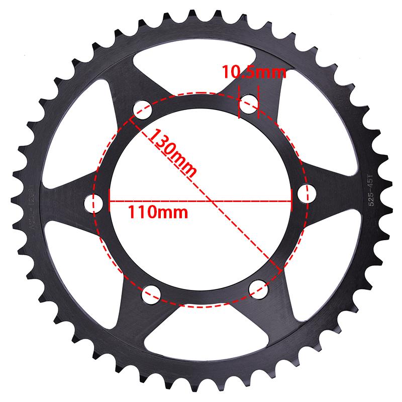 525 17T Front 45T Rear Sprocket For SUZUKI GSXR600 GSXS750 GSXR750 DL800 V-Strom GSX8R GSX8S GSXS1000 GSX GSXR GSXS 600 750 1000