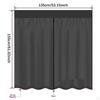 Campervans Van Net Cover Rear Door Closure Screen 2 Layer Portable Car Trunk for Automobile