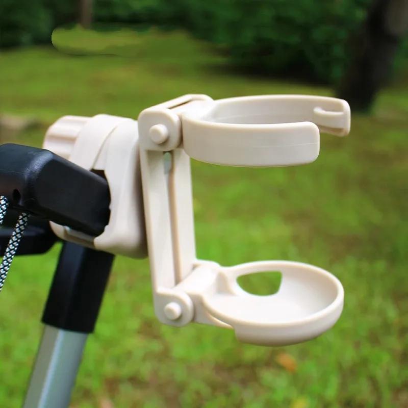 Multifunktionaler Kinderwagen-Becherhalter - Passend für Wasser-/Getränkeflaschen Verstellbar Faltbar ABS-Material 9x11,7cm Praktischer Halter