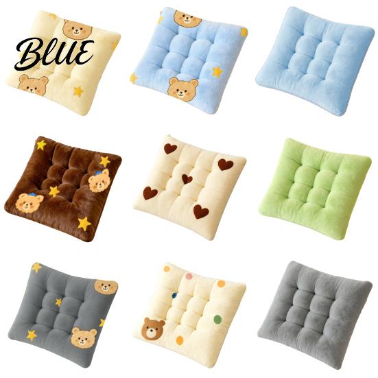Winter Warm Seat Protector Plush Chair Cushion Cute Cartoon Bear Floor 18" x Thickened Pad Non-slip Cozy Cushion for Office Dining Soft Cloud Feel