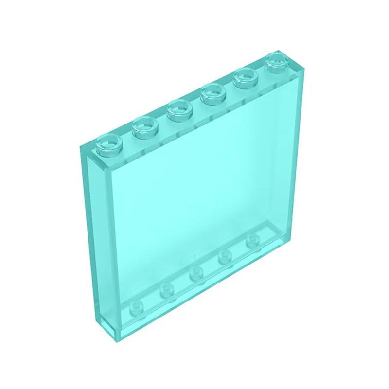 20pcs MOC Bricks 1x6x5 Window Glass Wall Element Compatible Building Blocks 59349 Houses Panel Assembles Accessories