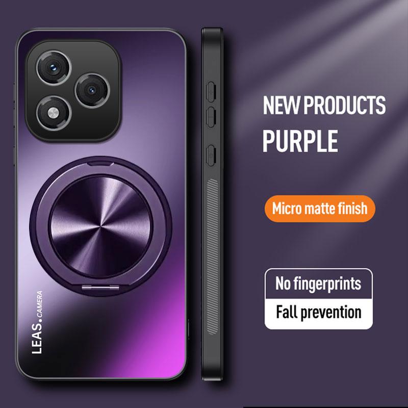 Magnetické pouzdro pro Honor 400 Pro Matné Nárazuvzdorné 360° Otočný Kroužkový Držák Kryt pro Honor 400 Lite ABR-NX1 Tvrdý Nárazník
