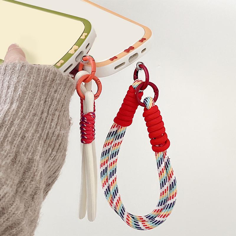 Pletené pouzdro na telefon Lanyard Klíčenka Lany Popruh Láhev na vodu Lanka proti vypadnutí Přívěsek na klíče Batoh Přívěsek Dekor Lanyard