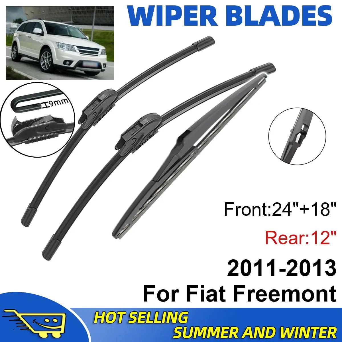 

3 ШТ. Для Fiat Freemont 2011-2013 24 + 18 + 12 Передние Задние Щетки Стеклоочистителя Лобовое Стекло Окно Резак Аксессуары чёрный