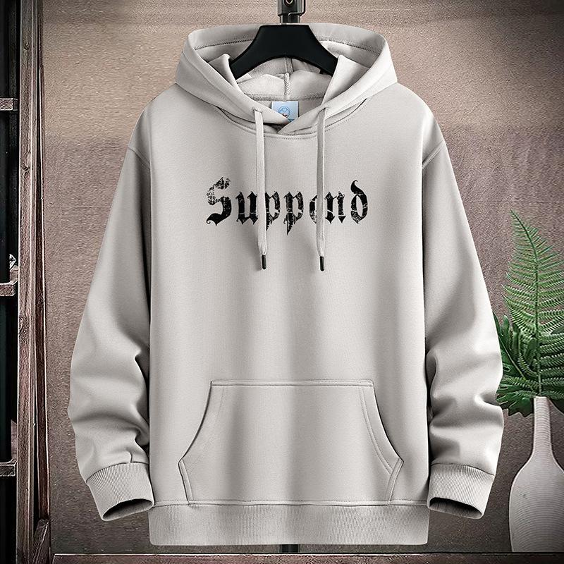 Mens Casual Hooded Hoodie Sportshirt Plus Size Boys Pullovers M-5XL