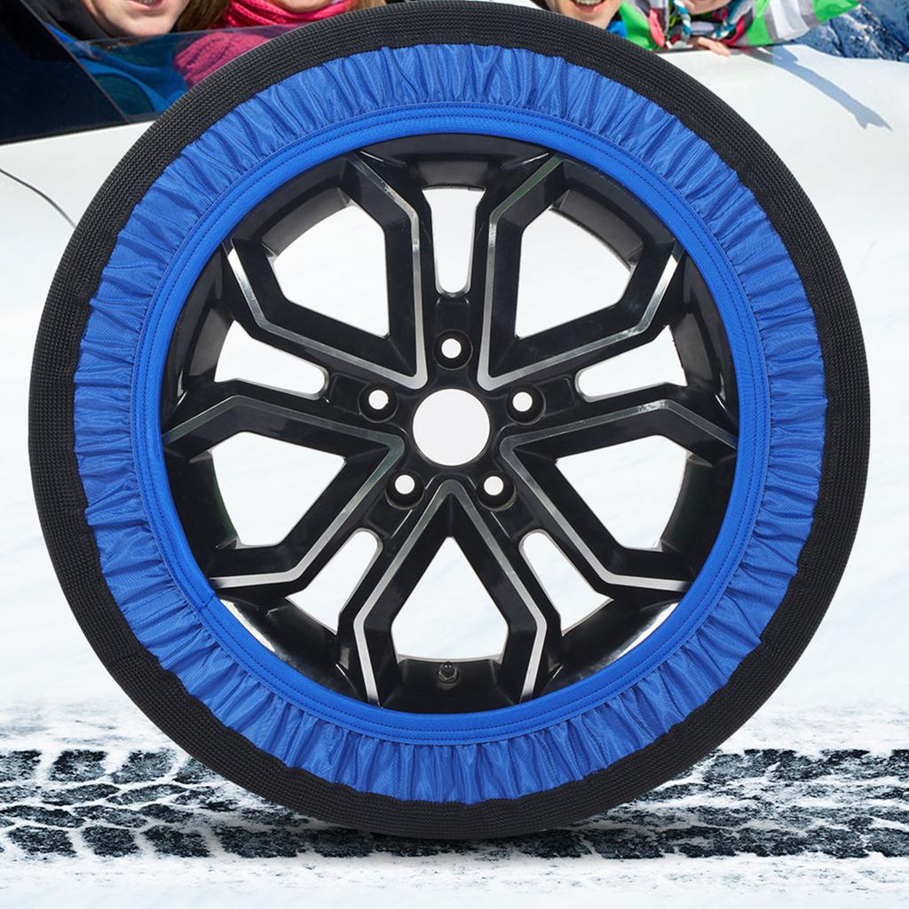 2Pcs Universal Tire Snow Socks for Tire Car SUVs and Trucks Antislip Solution Providing Safe Traction