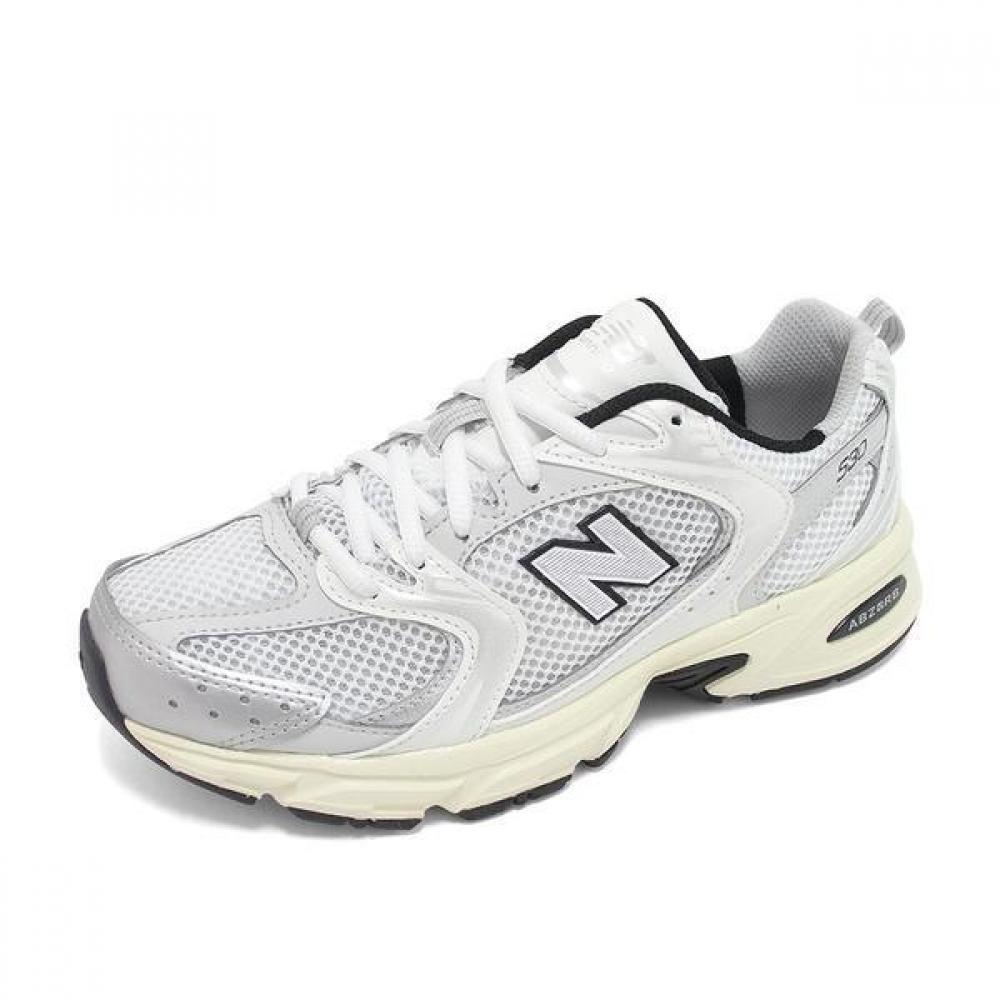 New Balance Unisex 530 Running Shoes Silver Cream Mr530ta