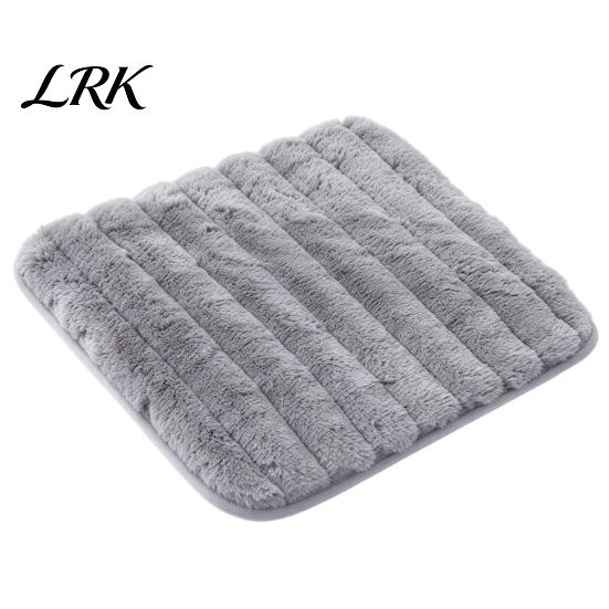 Comfortable Desk Chair Pad Plush Cushion with Ties, Fuzzy Seat Anti-slip Thickened Fluffy Bottom, Warm Winter Mat for Office Dining