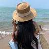 French flat-top sunshade straw hat women's summer new sunscreen hat beach hat seaside vacation photo sun hat