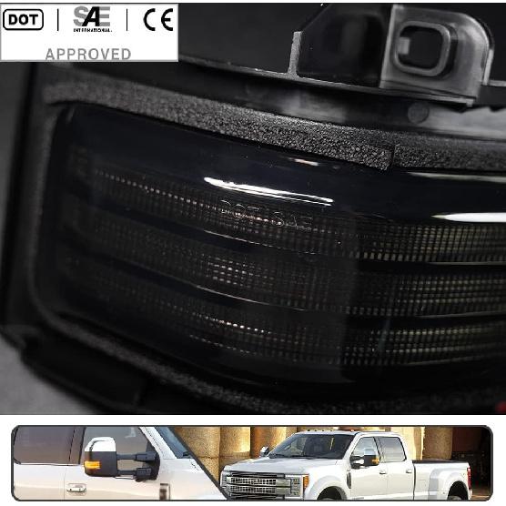 2Pcs Sequential LED Side Mirror Marker Light for Ford F150 2015-2023, F250 F350 F450 F550 Super Duty 2017-2023 Amber Dynamic Blinker Indicator Turn