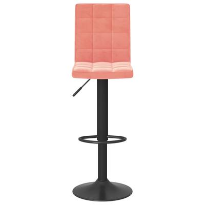 Bar Stool Pink Velvet