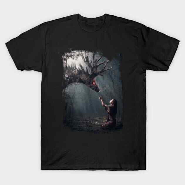 Spirit Animal Native American Fantasy Forest Made in Australia USA TShirt S5 Unisex T-Shirt S