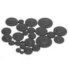 25Pcs Saxophone Pad Real Sheepskin ABS Alto Sax Accessories Wind Instrument Repair PartsBlack
