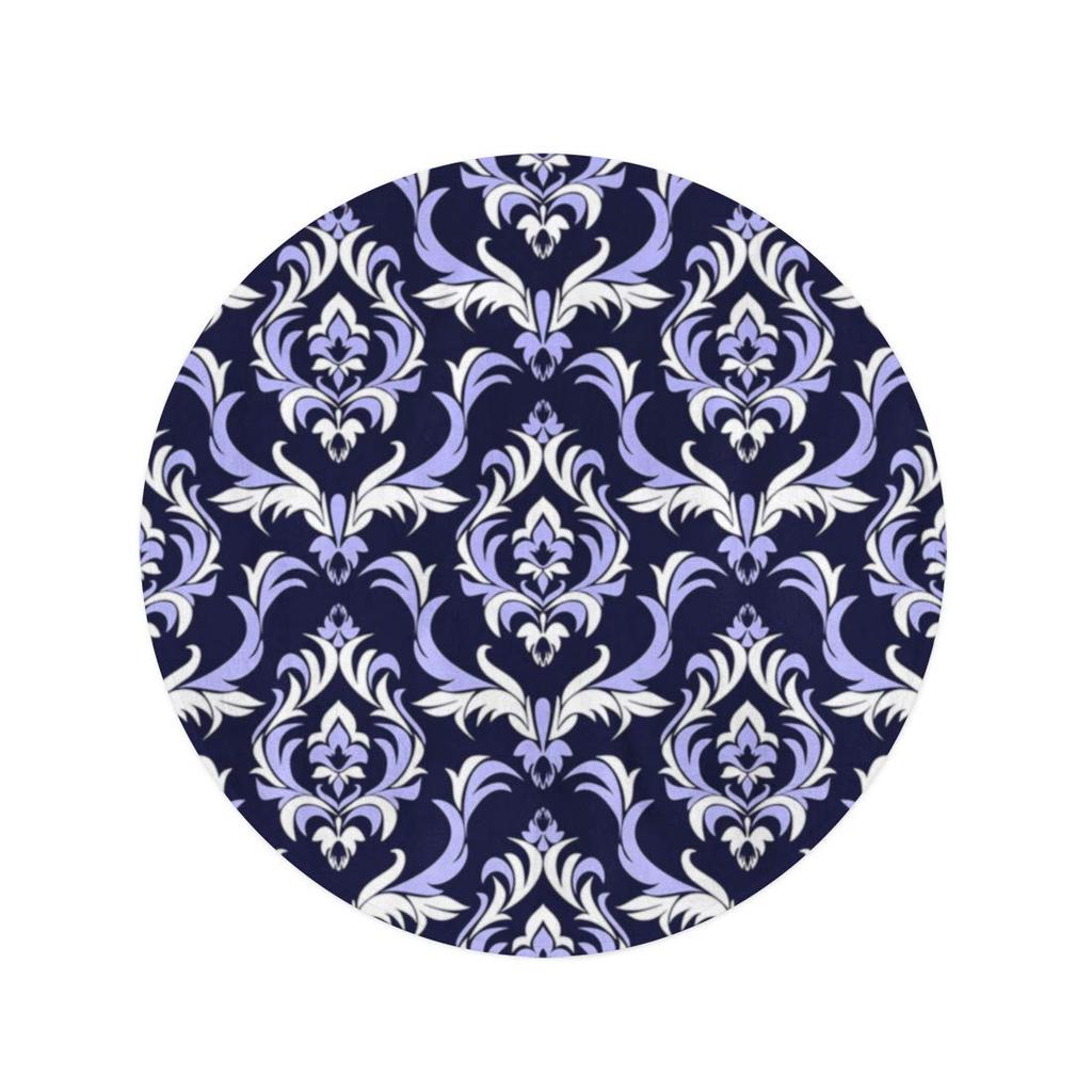 Buy 60inch/150cm Round Beach Towel Blanket Abstract Damask Floral
