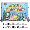 SpongeBob SquarePants Patrick Star Theme Photography Backdrop Background Kids Birthday Party Baby Shower Photo Custom Decoration