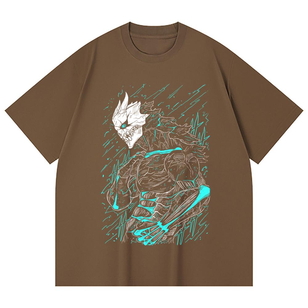 230 Gsm 100% Cotton Kaiju No 8 V8 Kafka Print Unisex Heavy Cotton T Shirt