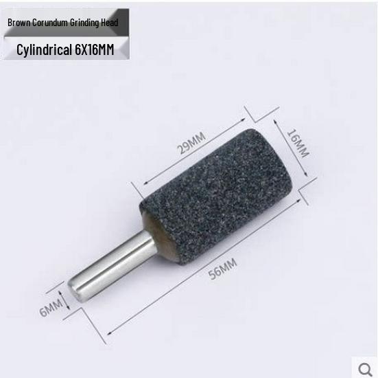 Cylindrical Sanding Head with Handle for Electric Grinder - Jade Carving and Polishing Tool