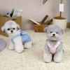 Pet Striped Dress Spring Summer Sleeveless Large Bow Small Dogs Cats Dress Breathable Pet Costume Outfit Apparel