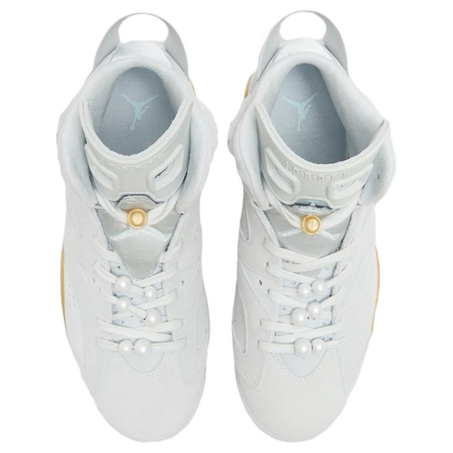 Air Jordan 6 Retro Craft Pearl Dámské tenisky Šedá Čistě-platinová Ledově-modrá DQ4914-074