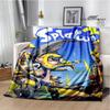 3D Cartoon game Splatoon Printed blanket Flannel Warm blankets Soft and comfortable blanket bed linings cubre cama Birthday Gift