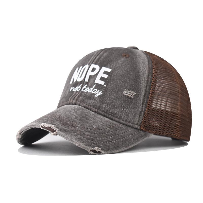 Baumwolle neu NEIN Baseballkappe Herren und Damen personalisierte Outdoor dreidimensionale atmungsaktive Mesh-Kappe