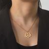 Minimalist Hollow-Out Infinity Heart Pendant Titanium Steel Necklace