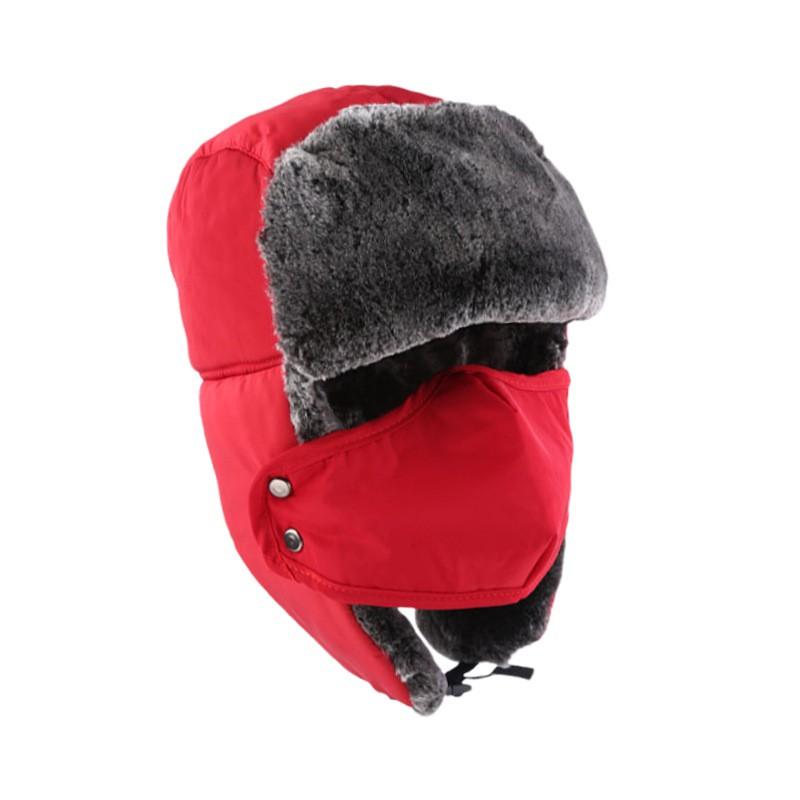 Winter Warm Fleece Lined Ear Protection Windproof Beanie Hat Skiing Motorcycling Hiking Outdoor Travel
