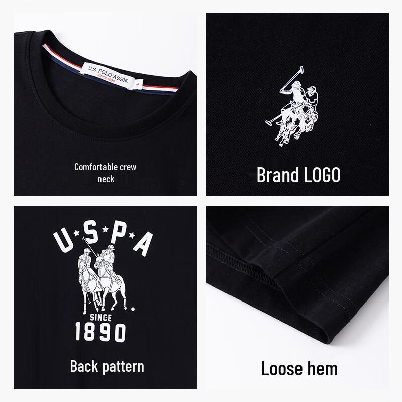 U.S. Polo Assn. Men's Pure Cotton Loose Short Sleeve T-Shirt