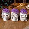 Amethyst Skull Ornament Skull Sculpture Statue Skull Statue Halloween Decor For Gardens