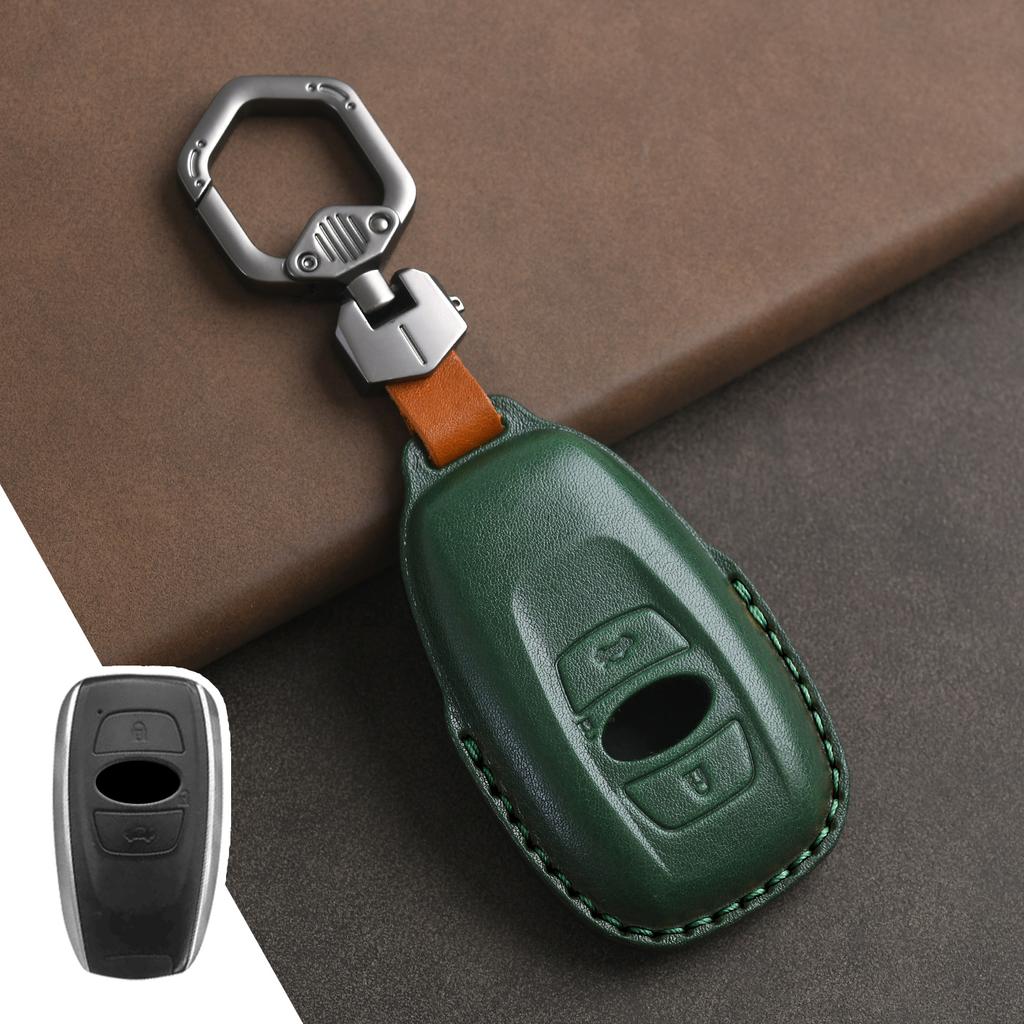 Genuine Leather Protector for Subaru Brz Xv Sv Forester Legacy Outback Crosstrek Impreza Wrx Key Case Cover Fob