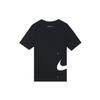 Nike Sportswear Swoosh Club Print Short Sleeve Crew Neck T-Shirt Men Tops Black DJ5374-010