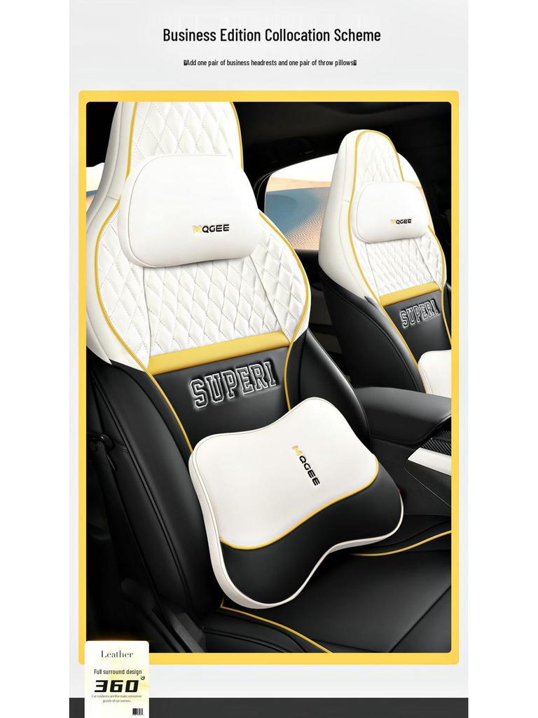 BYD Qin Plus EV/DMI Full Wrap Leather Seat Covers – All-Season, 5-Seat Set