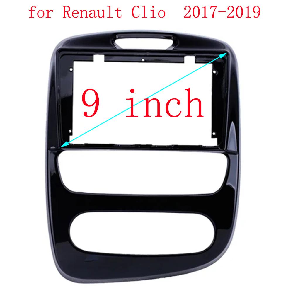 2 Din 9/10.1 Inch Car Radio Fascia Panel Frame for Renault Clio 4 2012- Dashboard ABS+PC Plastic tallation Trim Kit