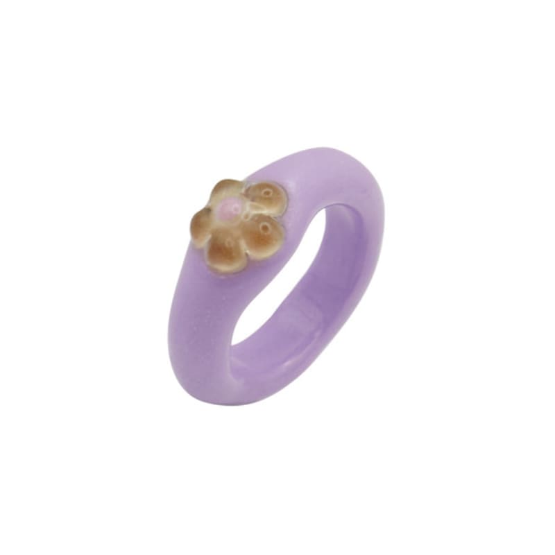 Nff Bud Crest Ring-lilac