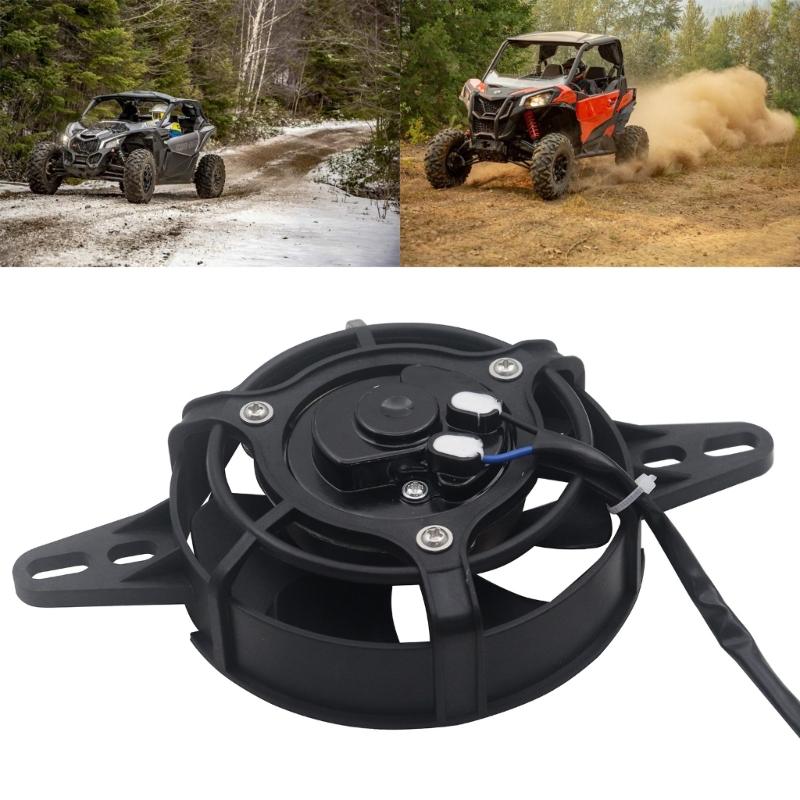 Powerful 3500RPM Motorcycle Radiator Fan With 12V 3500RPM For ATV Dirt Bikes 150cc To 250cc Improves Cooling System