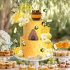 35 Stück Bienen Kuchen Dekorationen Waben Kuchen Dekorationen für Party Babyparty