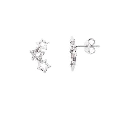 Ohrringe - LOVA LOLA VAN DER KEEN - Stern - Sterlingsilber 925 - Zirkonia - Stecker