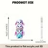 Cross-border hot sale Easter acrylic spring cute rabbit egg holiday party 2d flat acrylic earrings