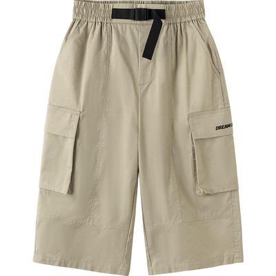 Balabala Boys' Quick-Dry Cargo Capri Pants