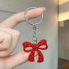 2 Pièces Pendentif Porte-clés, Porte-clés Forme Nœud Creux avec Chaîne, Porte-clés Compact Portable pour Hommes Femmes Accessoires