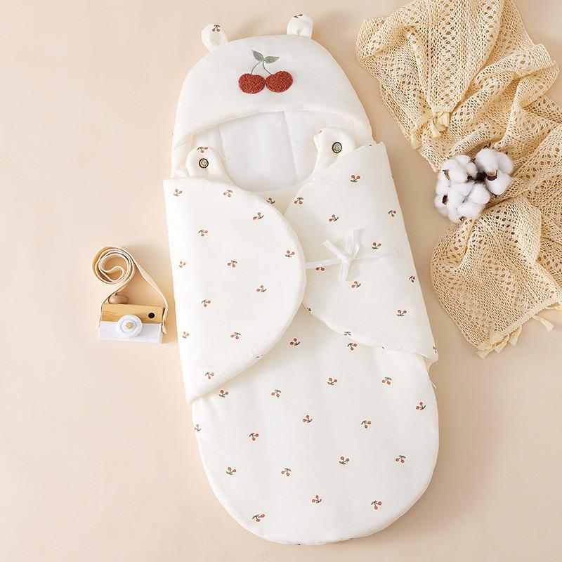 Newborn Swaddle Sleep Sack 350g Thick Cotton Baby Wrap Anti-Startle Infant Sleeping Bag