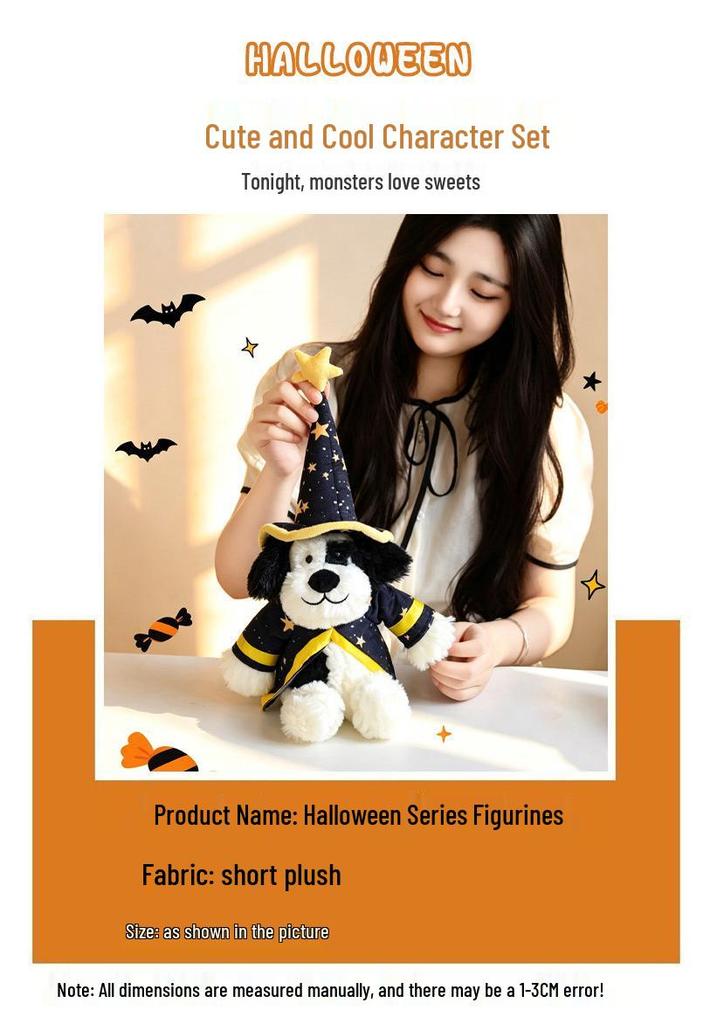 Spooky Halloween Plush Doll: Ghost, Owl, Bat, Pumpkin Ornaments