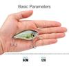 5pcs 6cm 12g Crankbaits Fishing Lure Set Floating Pike Wobblers Artificial Bait Kit Fishing Tackle Set of Rattling Baits