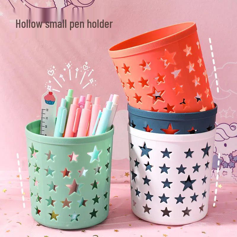 Multifunctional Star-Shaped Pen & Makeup Brush Holder Five-Pointed Star синий