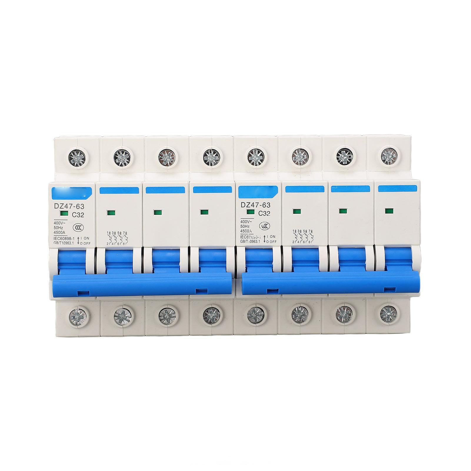 

Interlock Circuit Breaker 4P 32A 400V Dual Power Air Switch Transfer Swtich 4500A Breaking Capacity
