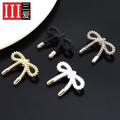 Bow Button Children'S Clothes Jacket Decorative Button Accessories Children'S Coat Sweater Top Beautiful Button Metal