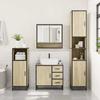 VidaXL Ensemble De Meubles De Salle De Bain 3 Pcs Chêne Sonoma, Armoire De Salle De Bain, Armoire De Rangement De Toilette, 3301106