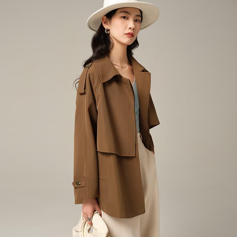 Premium Loose-Fit Trench Coat for Women