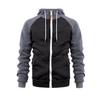 Europäisches Herren Color Block Sport-Sweatshirt - Lässiger Raglanärmel-Cardigan